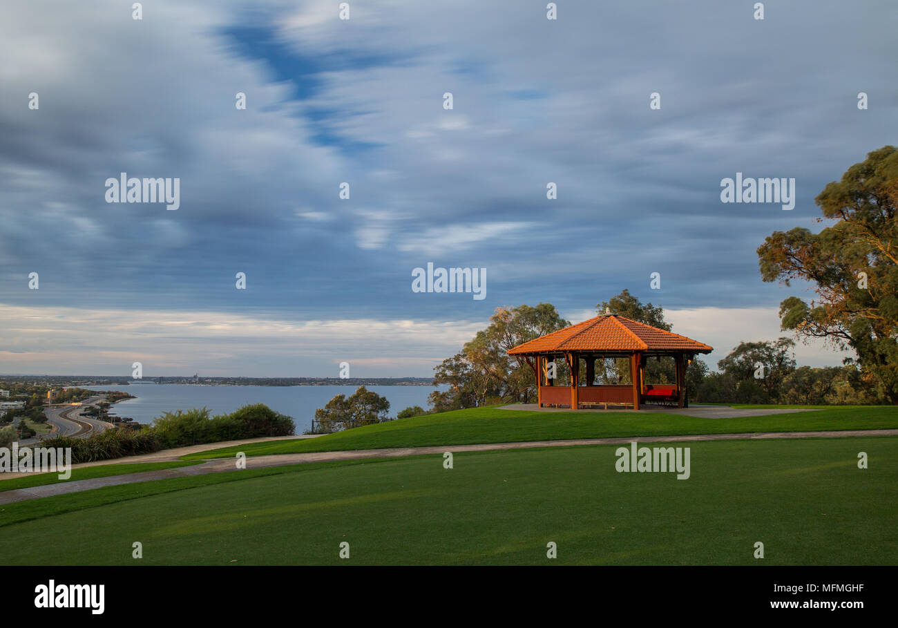 Kings Park Sunrise Perth Western Australia Foto Stock