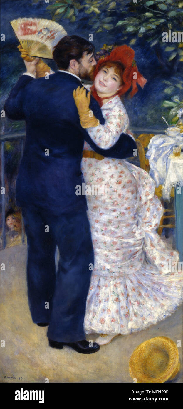 La danza a la Campagne' (Country Dance) 1883. Pierre August Renoir (1841-1919), pittore francese . Olio su tela. Foto Stock