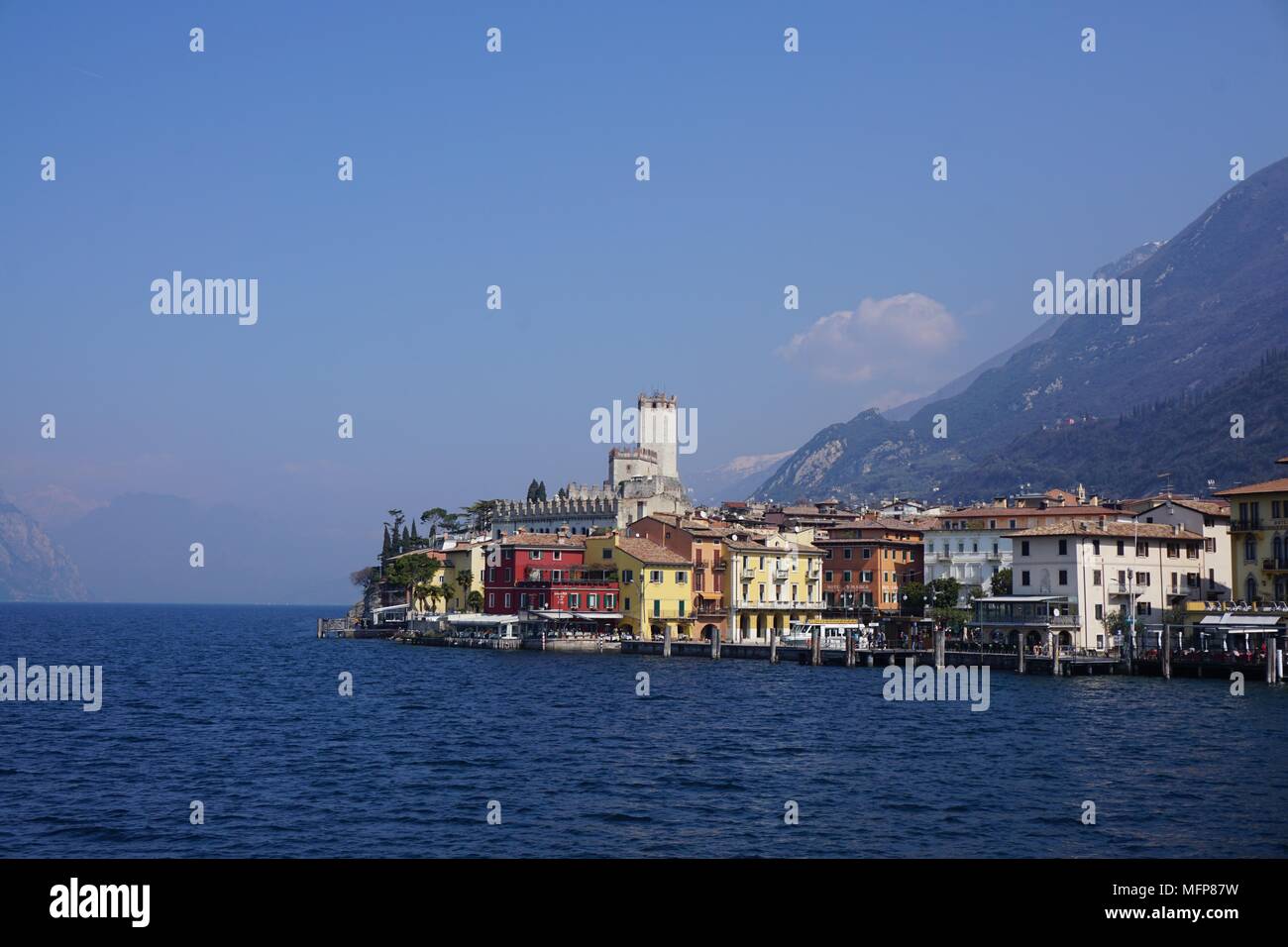 Il lago di Garda, Italia Foto Stock