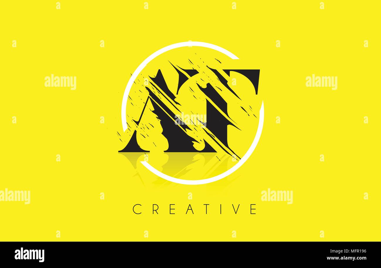 A Lettera con il logo Vintage Grundge Cut Design. Distrutto il disegno elegante icona lettera vettore. Illustrazione Vettoriale