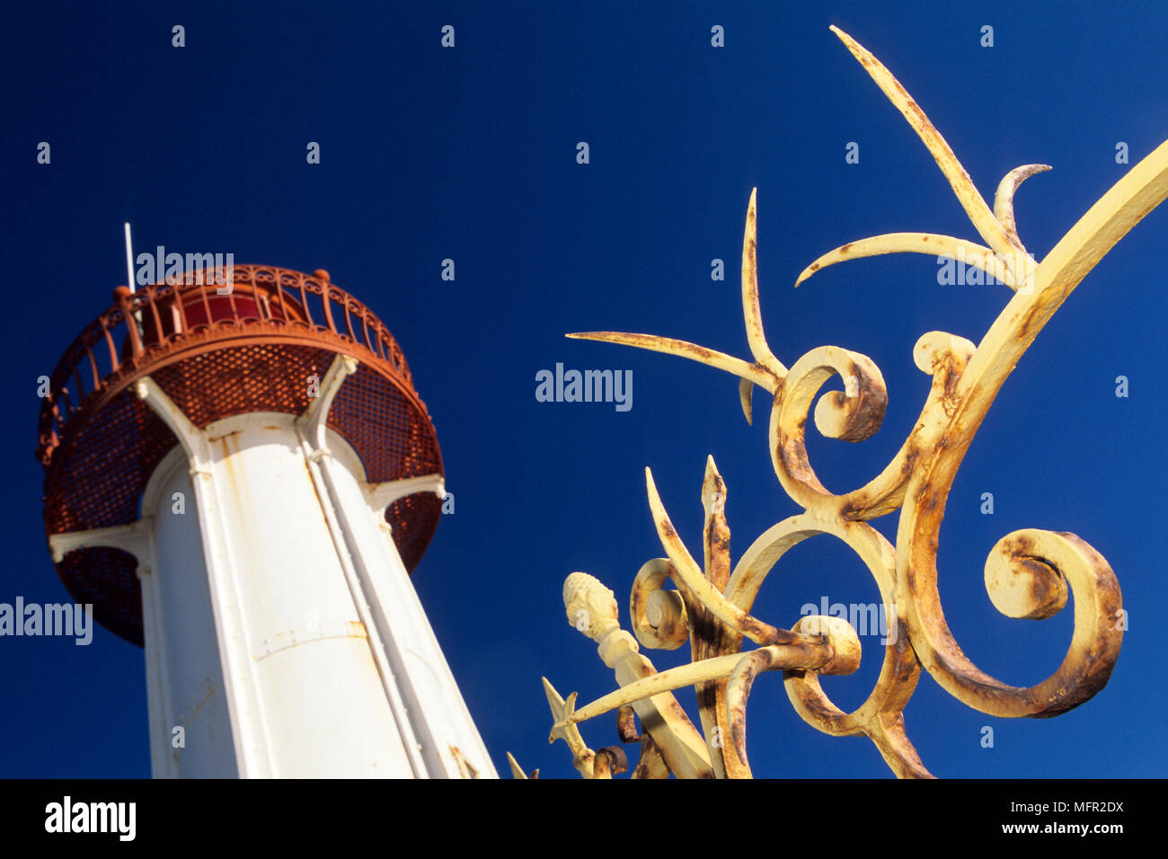 Il faro di Menton, Francia. Foto Stock