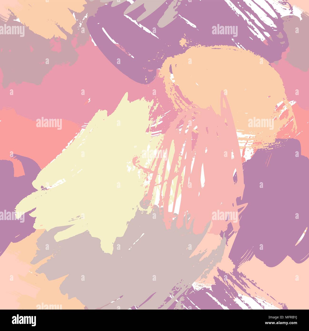 Seamless pennellate pattern Illustrazione Vettoriale
