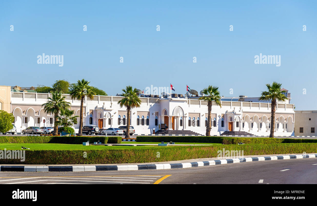 Il palazzo di Sheikh Hamdan Bin Rashid Al Maktoum di Dubai Foto Stock