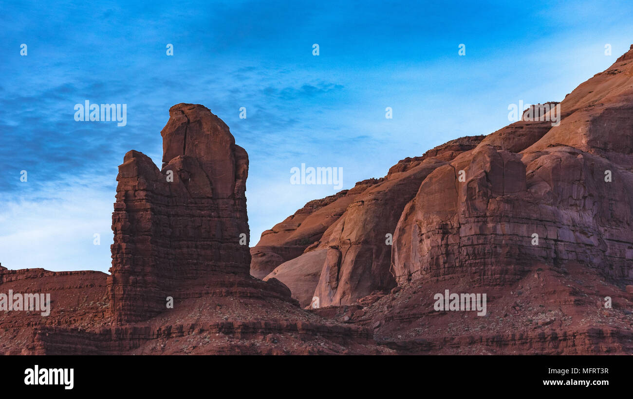 Una roccia arenaria formazione a Goulding's Lodge dalla Monument Valley Foto Stock