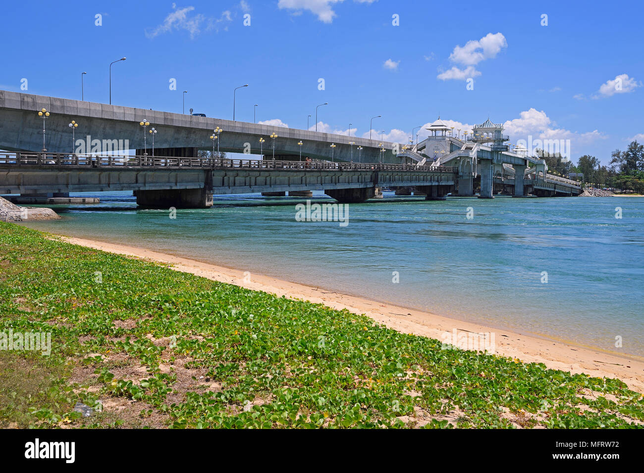 Ponte Sarasin, il collegamento di Phuket alla terraferma, Thailandia Foto Stock
