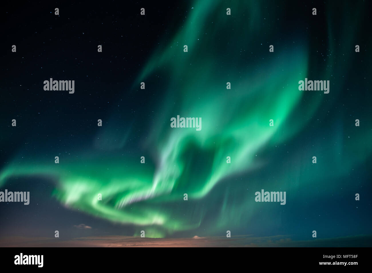 Aurora Boreale aka luci del nord Foto Stock