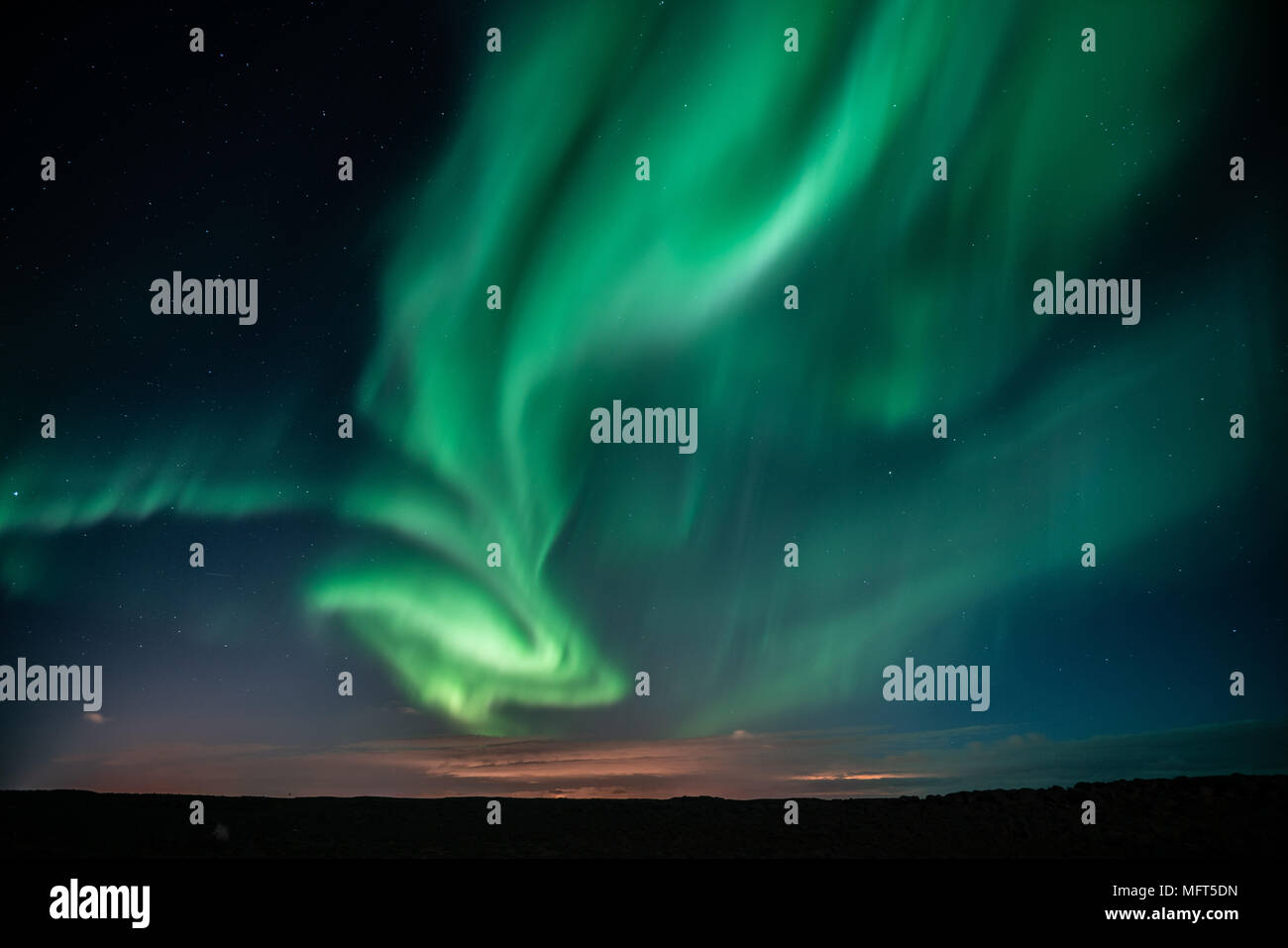 Aurora Boreale aka luci del nord Foto Stock