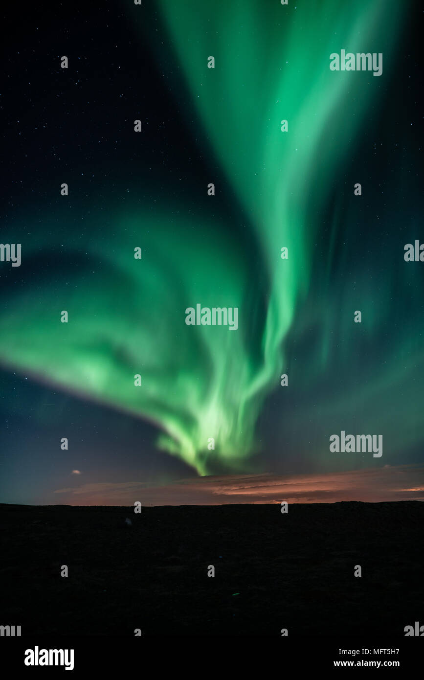 Aurora Boreale aka luci del nord Foto Stock