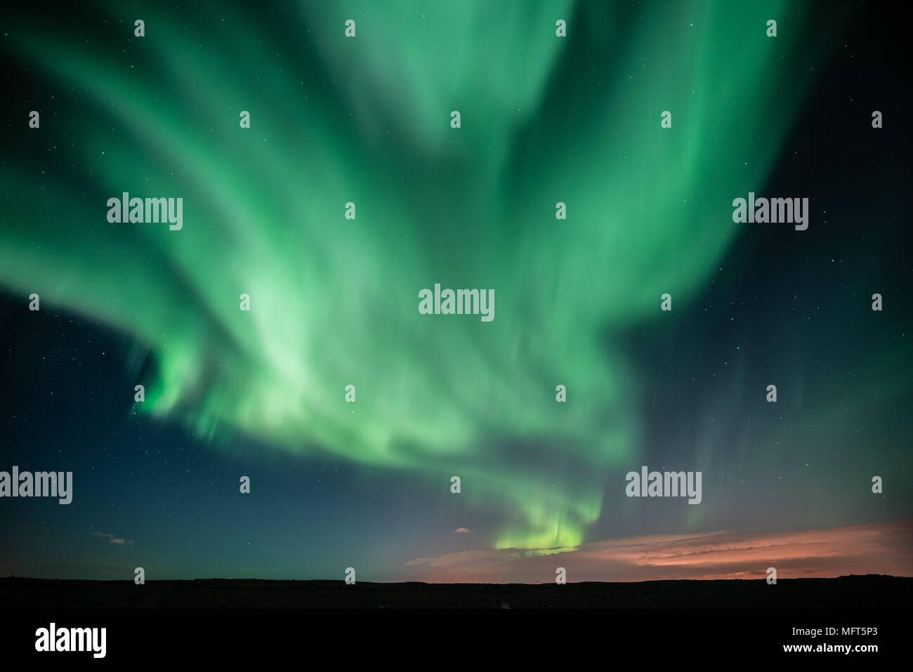 Aurora Boreale aka luci del nord Foto Stock