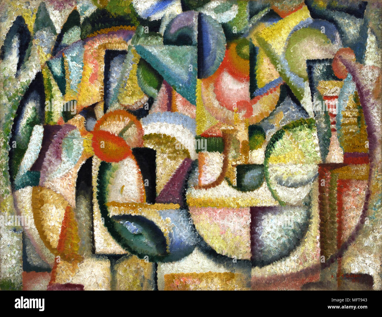 Studio A, 1913 Amadeo de Souza Cardoso, 1887-1918, Portogallo, portoghese, Foto Stock