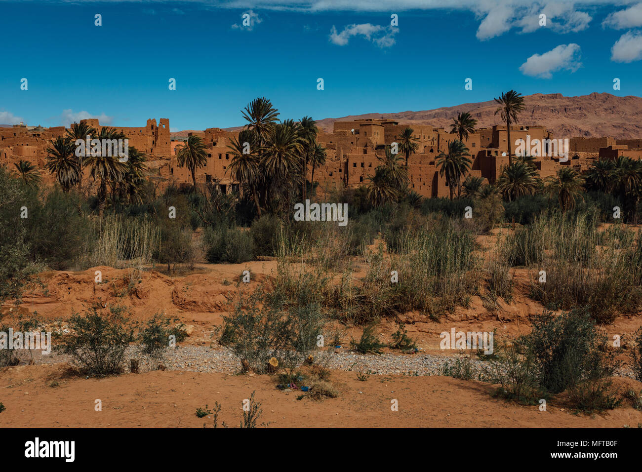 Deserto città del Marocco Sahara vicino Foto Stock