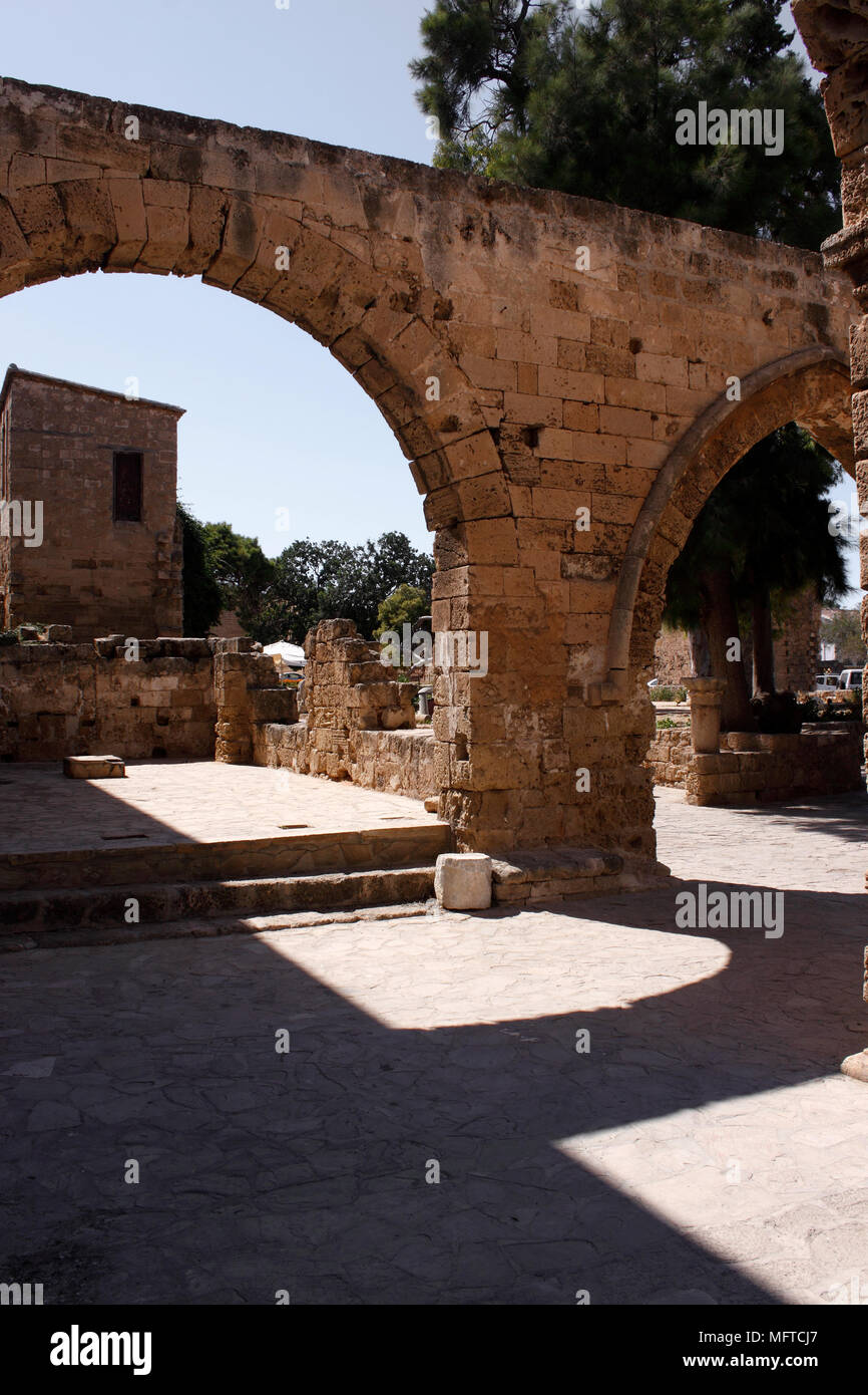 Il palazzo veneziano rovine. FAMAGUSTA CIPRO DEL NORD Foto Stock