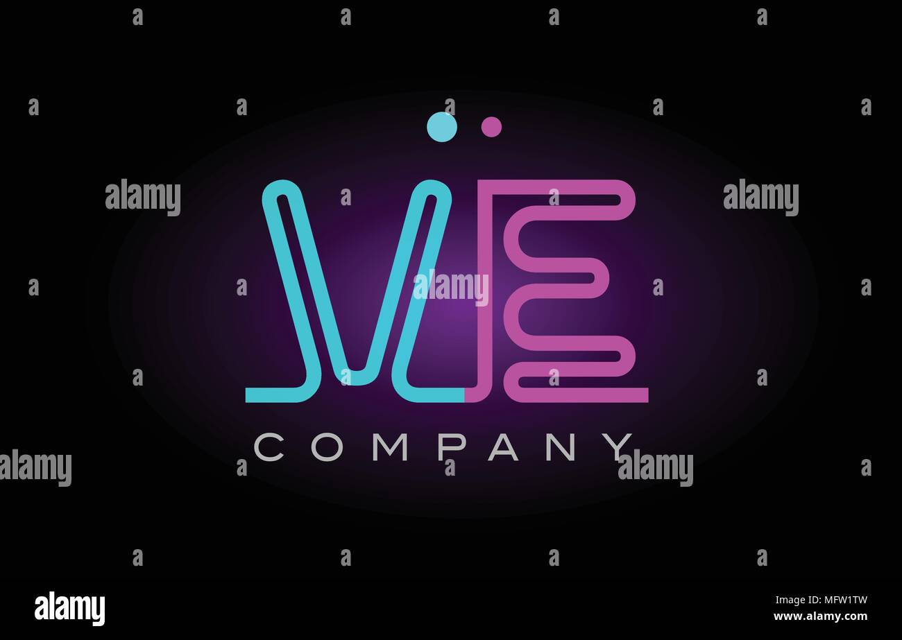 Alfabeto Ve V Lettera E Logo Design Combinazione Con Luce Al