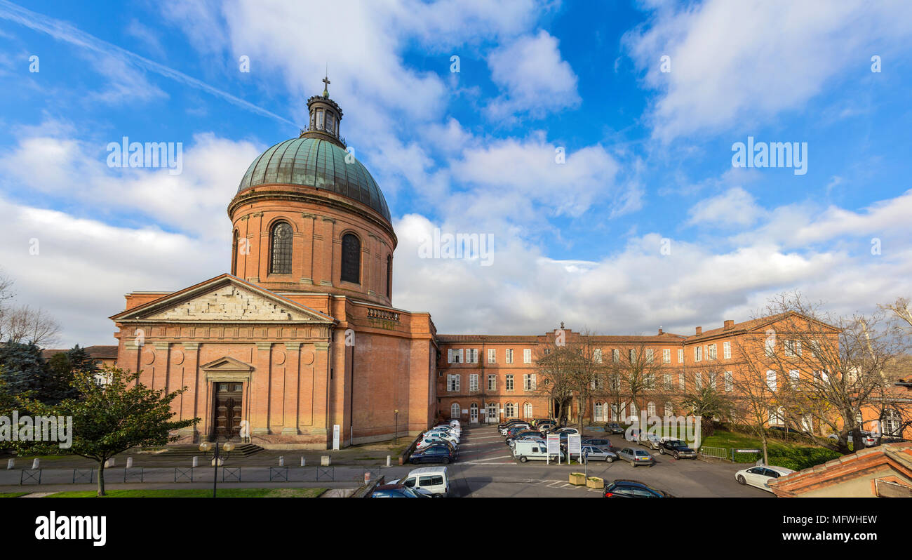 Hospital de la tomba di Tolosa, Francia Foto Stock