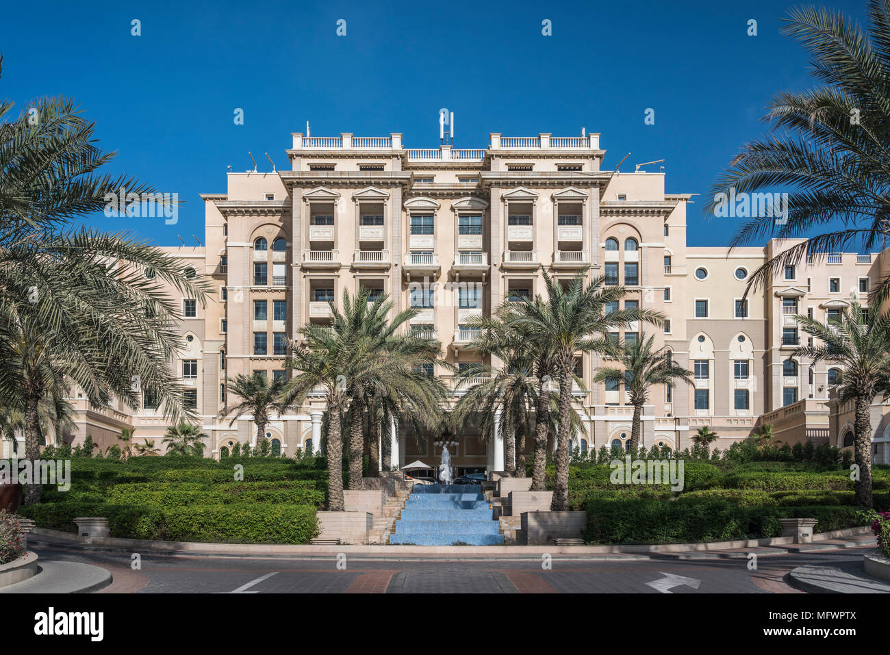 Il Westin Hotel nel quartiere di Marina di Dubai, UAE, Medio Oriente. Foto Stock