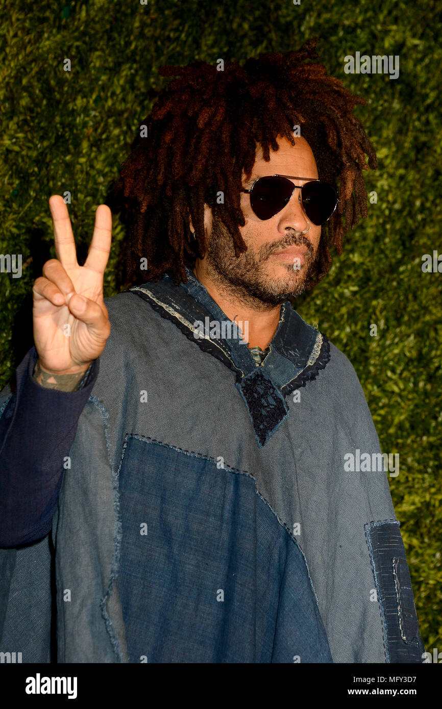 Lenny Kravitz frequentando il XIII annuale di Tribeca Film Festival Chanel Cena presso Balthazar il 23 aprile 2018 a New York City. Foto Stock