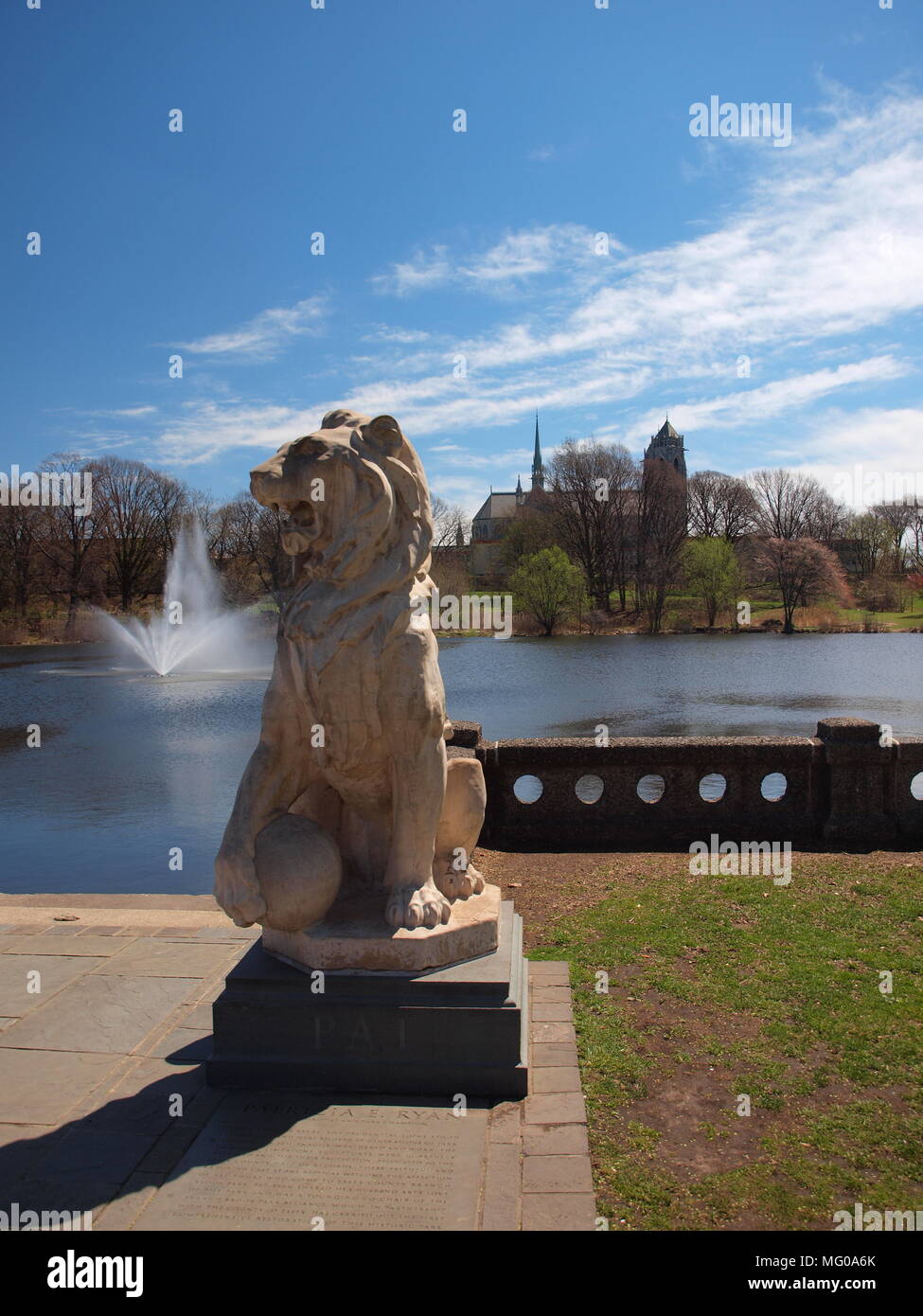 Dettagli di ramo Brook park a Newark, NJ. Foto Stock