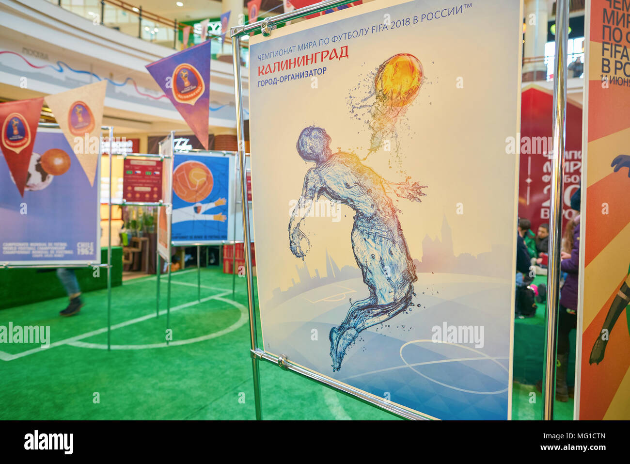 KALININGRAD, RUSSIA - circa marzo, 2018: installazione in Europa centro commerciale nella regione di Kaliningrad. Foto Stock