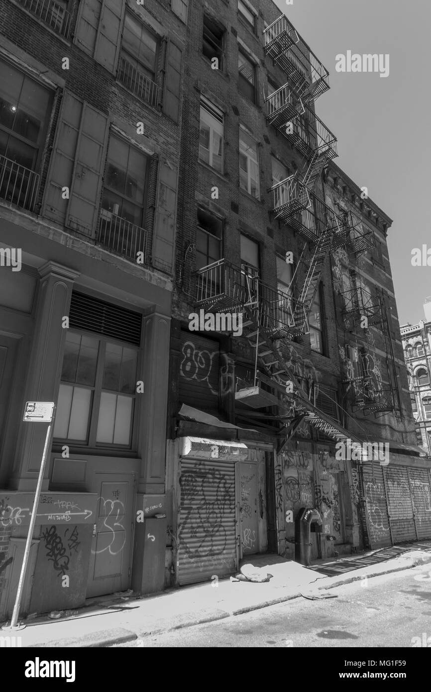 Cortlandt Alley New York City Foto Stock