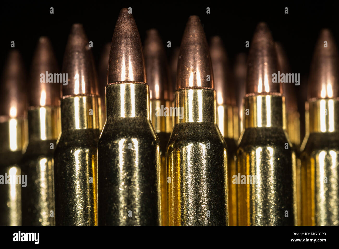 Munizioni per fucile Foto Stock