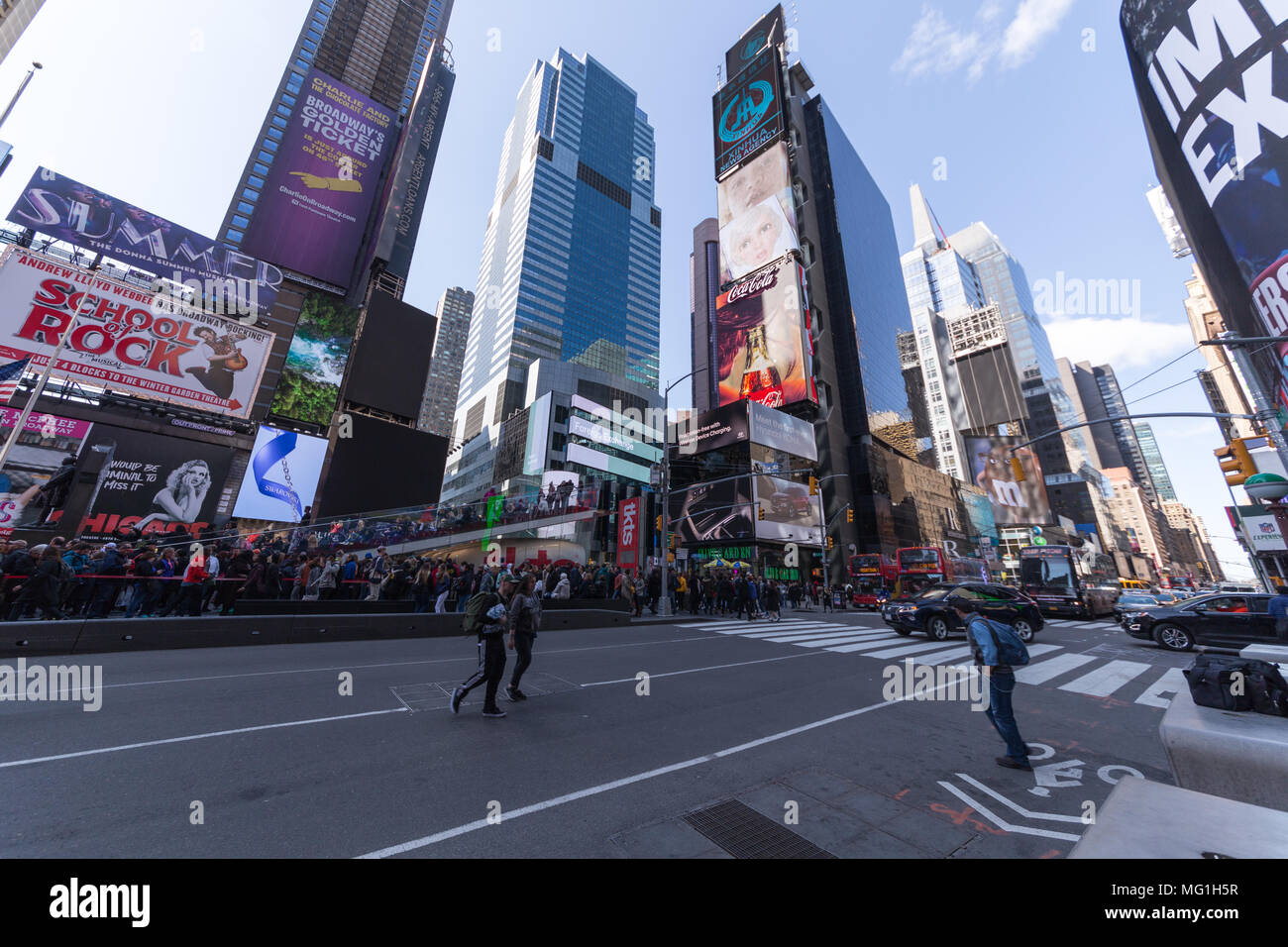 Times Square Manhattan, New York City Foto Stock