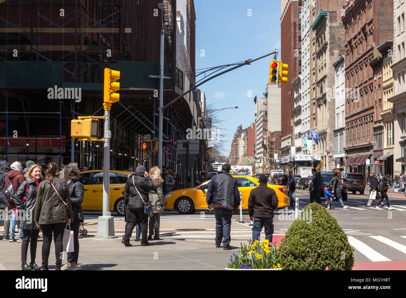 La città di New York Street Foto Stock
