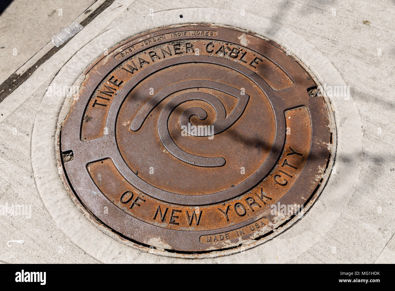 Time Warner Cable chiusino NYC Foto Stock