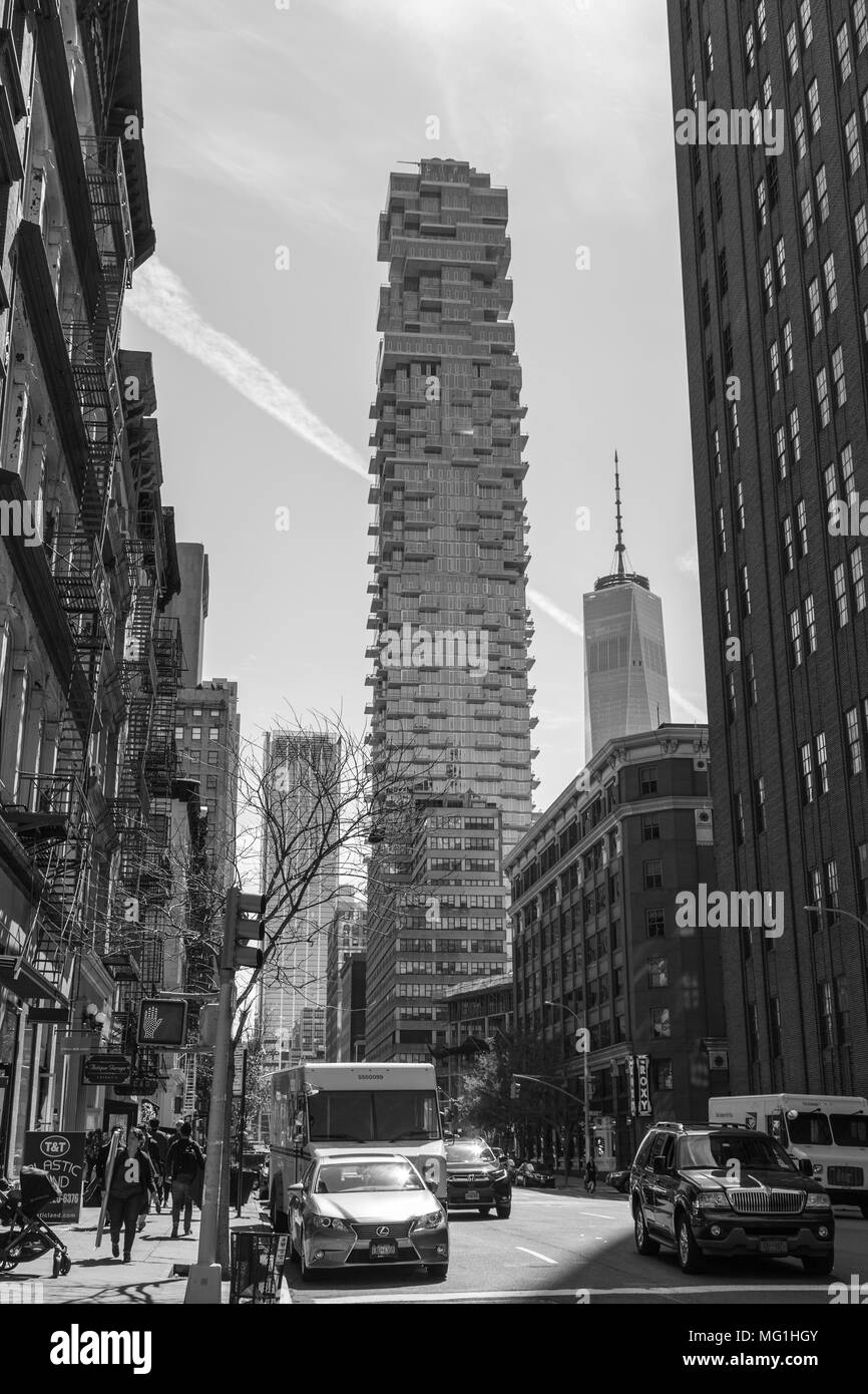 56 Leonard - complesso condominiale in Lower Manhattan NYC Foto Stock