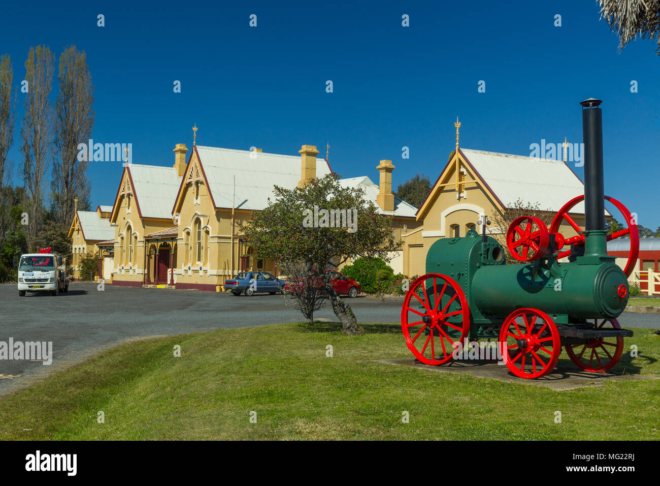 Dettaglio dalla storica Tenterfield Museo ferroviario nella regione del New England del Nuovo Galles del Sud, vicino al Queensland confine di stato, in Australia. Foto Stock