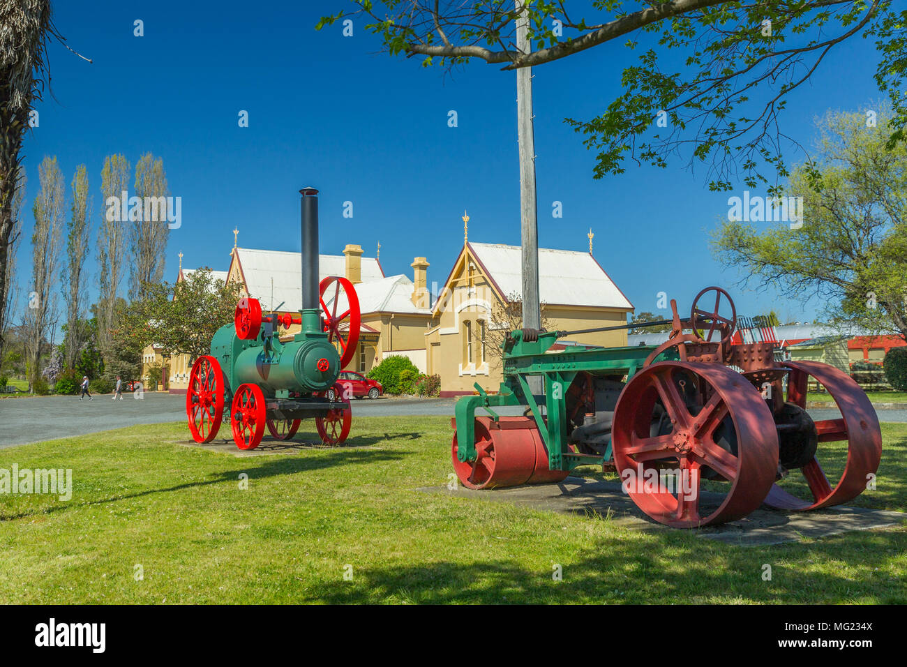 Dettaglio dalla storica Tenterfield Museo ferroviario nella regione del New England del Nuovo Galles del Sud, vicino al Queensland confine di stato, in Australia. Foto Stock