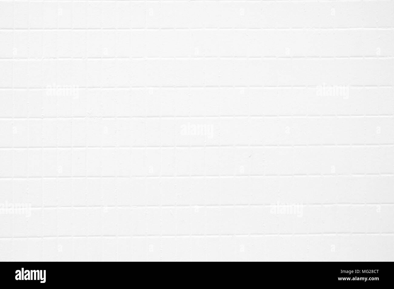 Close-up White piastrelle a mosaico sullo sfondo. Foto Stock