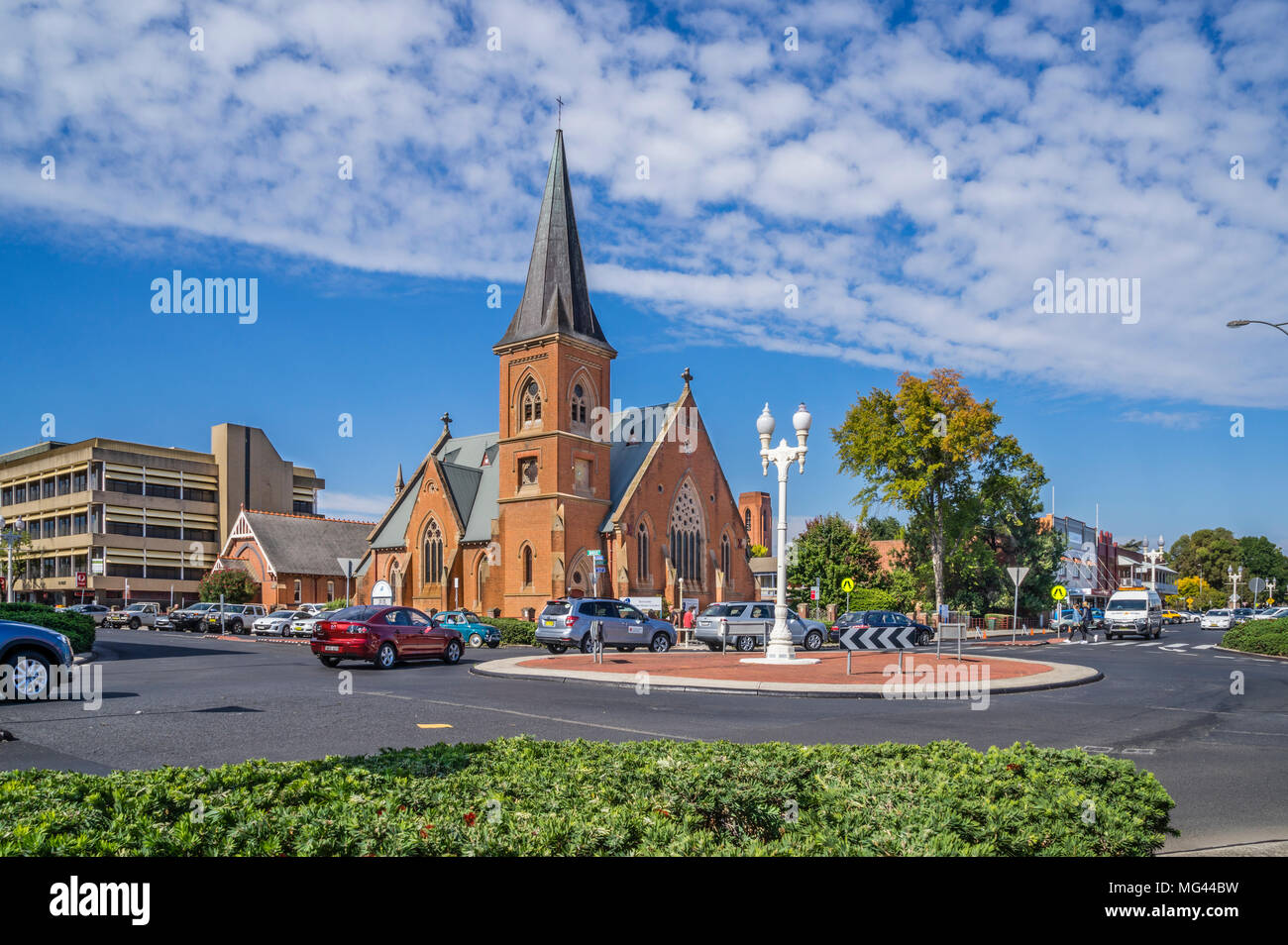Bathurst Chiesa Presbiteriana, George Street Bathurst, altopiani centrali, Nuovo Galles del Sud, Australia Foto Stock