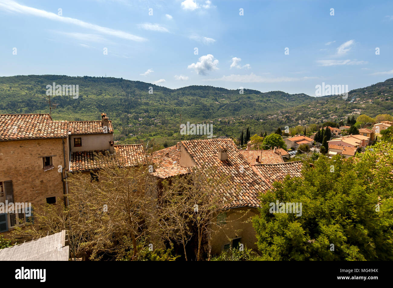 Le Bar sur Loup e Gourdon nel sud della Francia Foto Stock