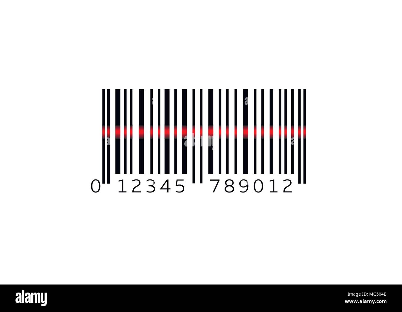 Semplice codice a barre Illustrazione Vettoriale