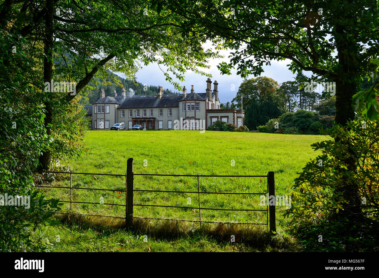 Mirehouse maestosa casa vicino a Keswick nel distretto del lago, Cumbria, Inghilterra Foto Stock