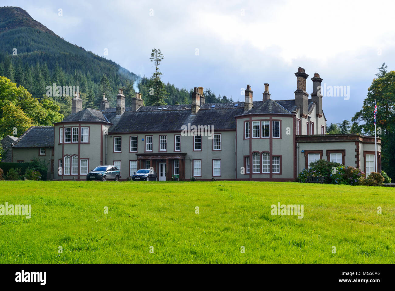 Mirehouse maestosa casa vicino a Keswick nel distretto del lago, Cumbria, Inghilterra Foto Stock