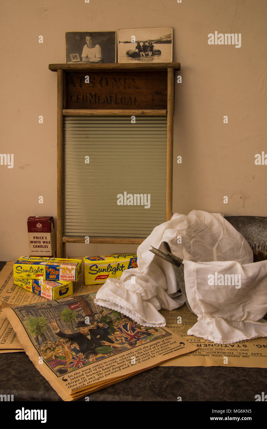 Periodo washday Foto Stock