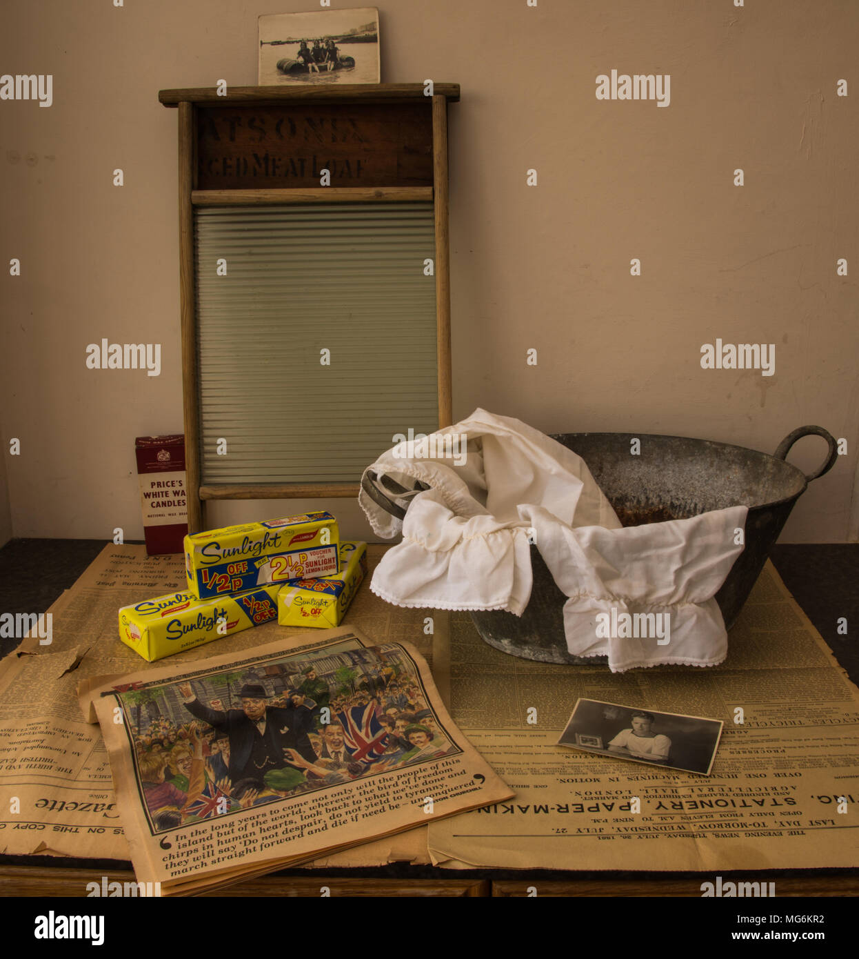 Periodo washday Foto Stock