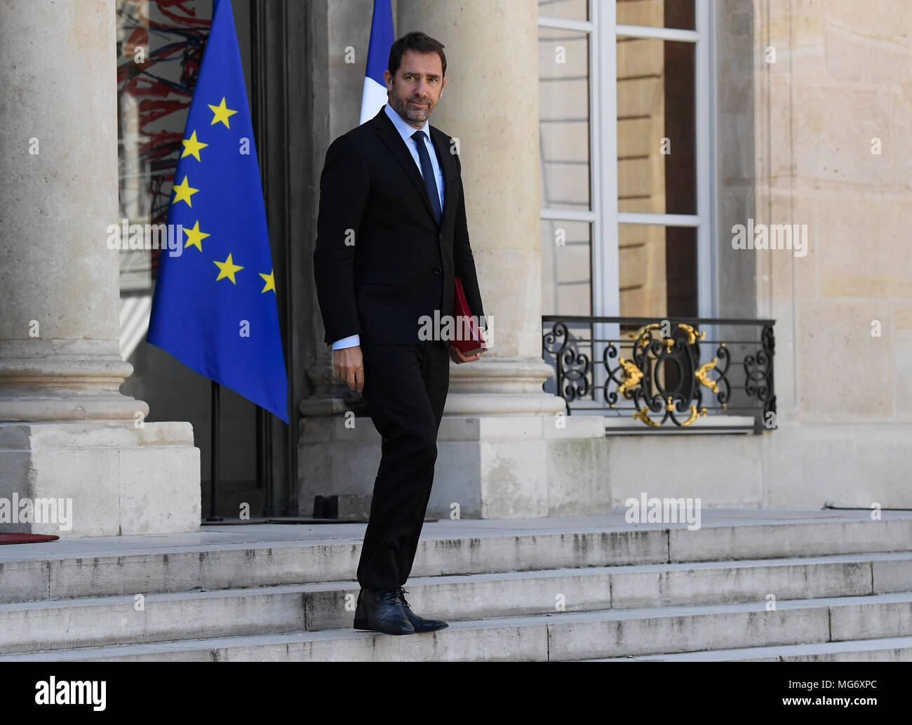 Parigi, Francia. 27 apr, 2018. Il settimanale francese riunione del gabinetto di Parigi Credito: Avenir foto/Alamy Live News Foto Stock