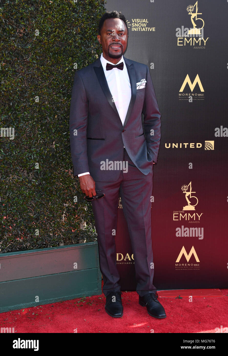 Pasadena, CALIFORNIA, Stati Uniti. 27 aprile 2018. 27 aprile 2018 - Pasadena, California - Richard Brooks. 45° Annual Daytime Creative Arts Emmys Awards tenutosi presso il Pasadena Civic Center. Credito fotografico: Birdie Thompson/AdMedia Foto Stock