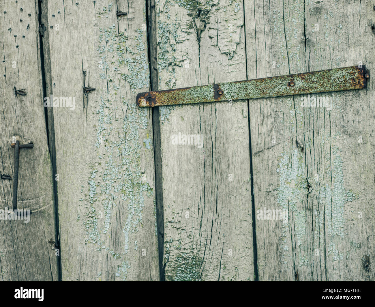 Vecchia porta di legno sfondo Foto Stock