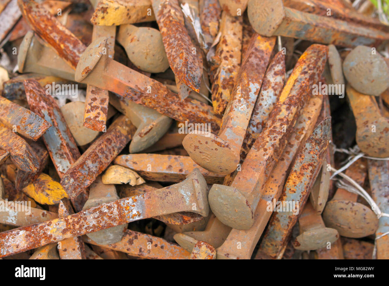 I picchi della ferrovia Foto Stock
