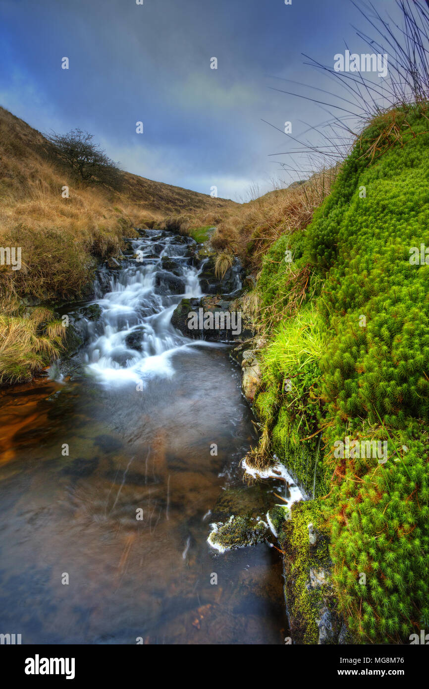 Il fiume Lyd nel parco nazionale di Dartmoor,Devon.UK Foto Stock