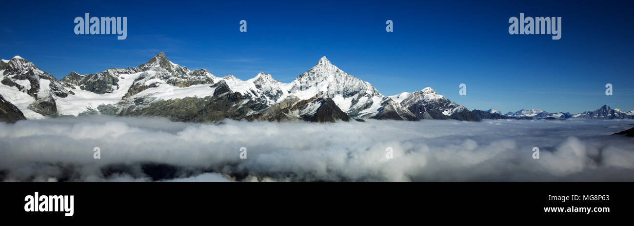 Zermatt. Il Cervino. La Svizzera. Schweiz. Foto Stock