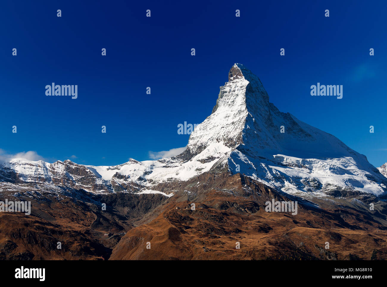 Zermatt. Il Cervino. La Svizzera. Schweiz. Foto Stock