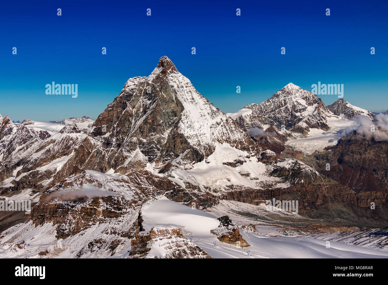 Zermatt. Il Cervino. La Svizzera. Schweiz. Foto Stock