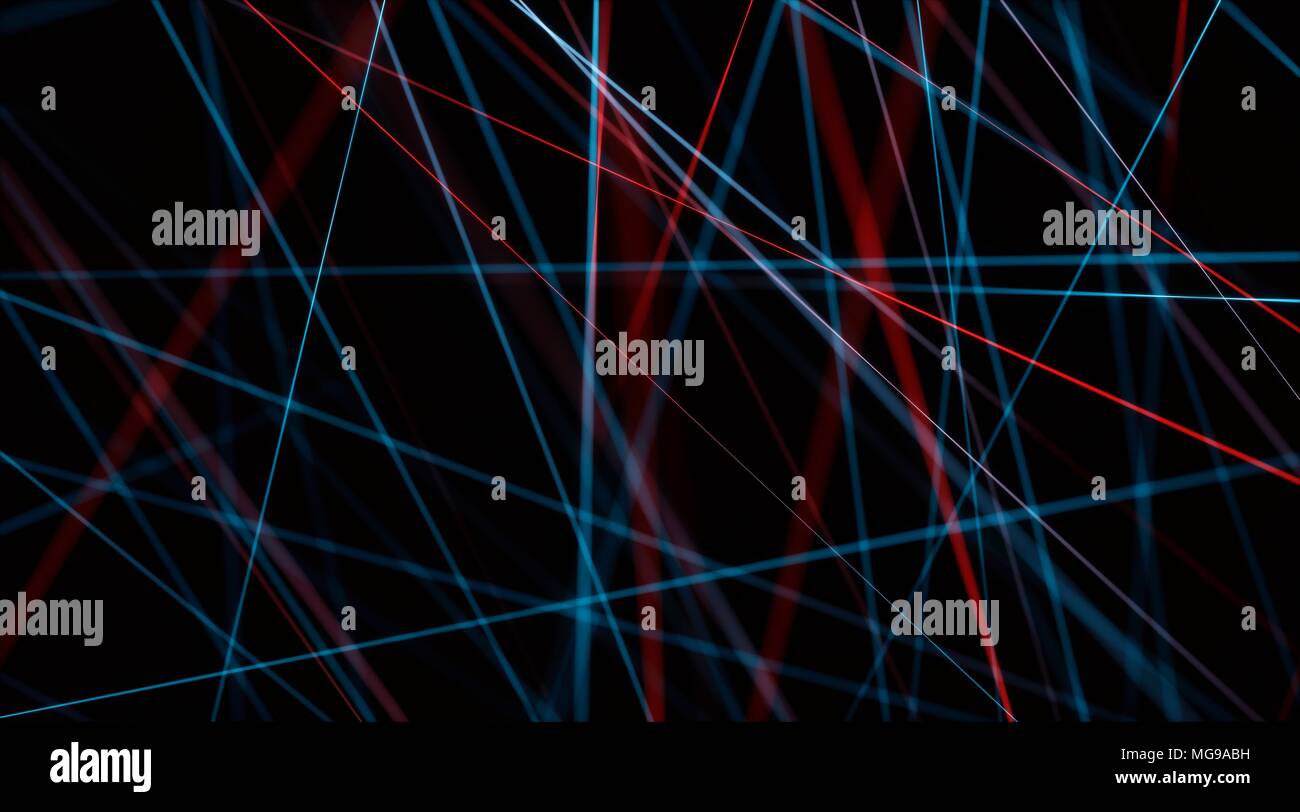 Abstract rete di linee, illustrazione. Foto Stock