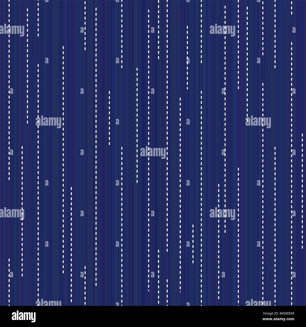 Sashiko. Abstract seamless texture. Modello di kimono. Classic quilling giapponese. Sfondo geometrico. Ricamo texture. Riempimenti. Per la decorazione Illustrazione Vettoriale