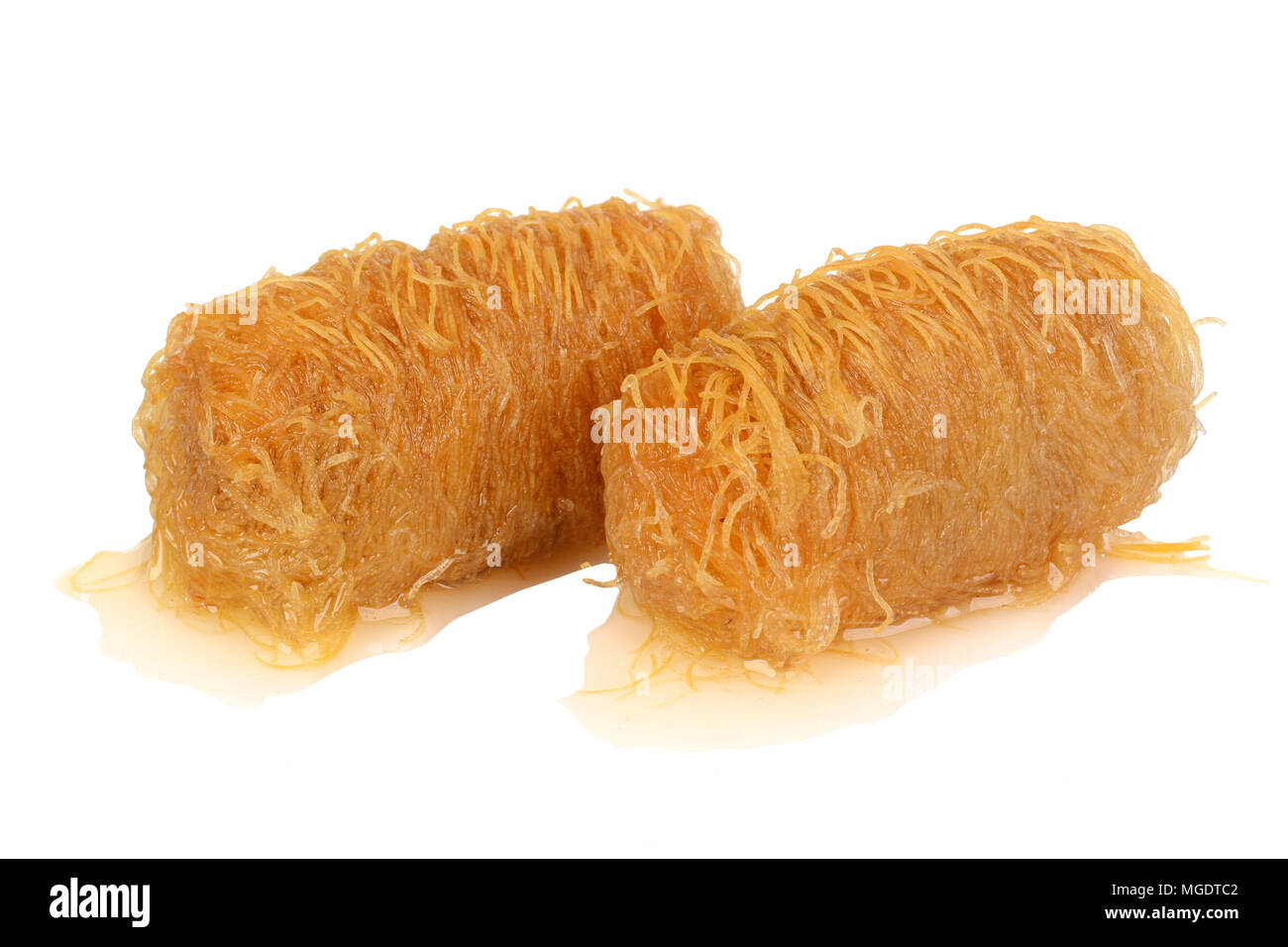 Tradizionale dessert orientali baklava con sciroppo Foto Stock