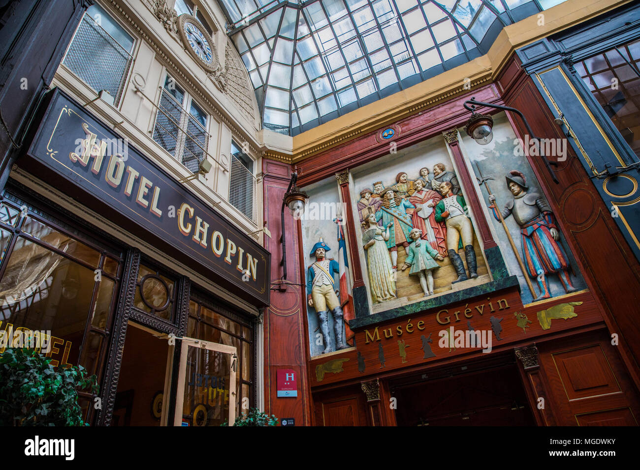 Passaggio Jouffroy, Onu des plus beaux passaggi couverts parisiens Foto Stock